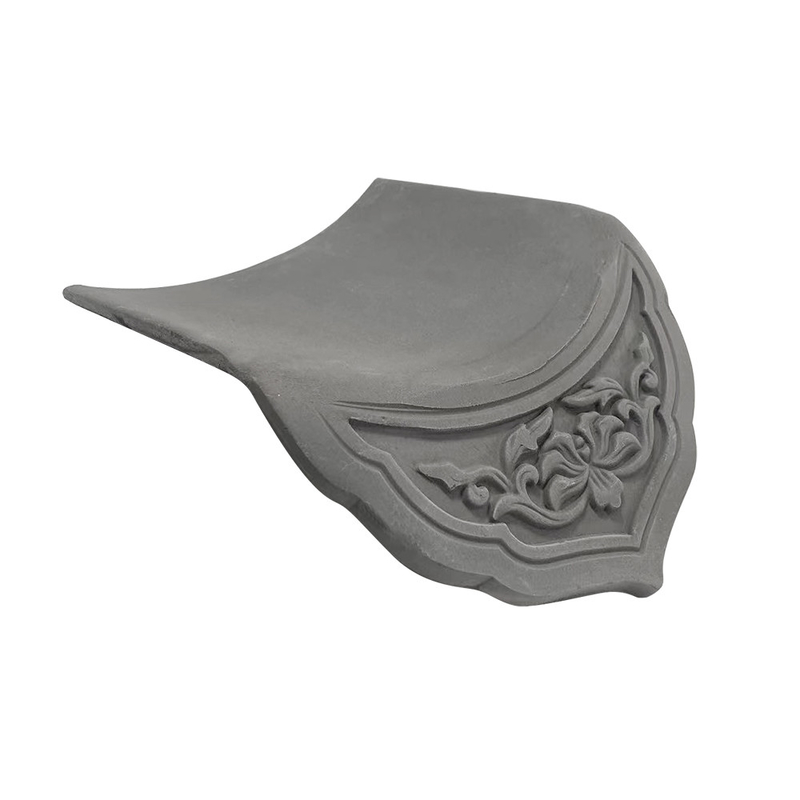 Chinese Grey Clay Roof Tile Durable Weather Resistant For Traditional Roofs Modern Roofing Design