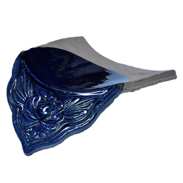 Chinese Glazed Roof Tile Glossy Blue High Durability For Traditional And Modern Homes Construction Material
