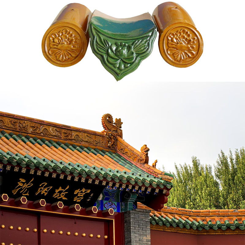 Traditional Style Gazebo Ceramic Roof Tiles Chinese Malaysia Bent Tiles Graphic Design Villa Apartment Warehouse