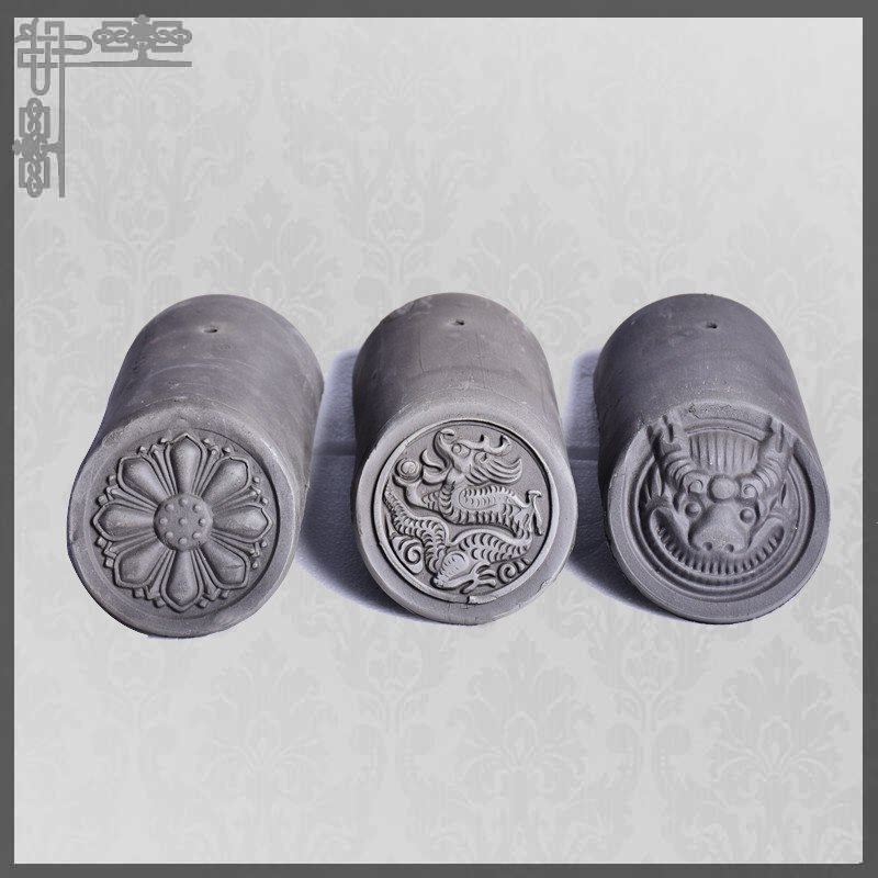 Chinese Buddhist Monastery Building Temple Roof Tiles Matt Surface Clay Roof Decoration