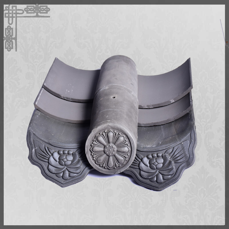 Chinese Buddhist Monastery Building Temple Roof Tiles Matt Surface Clay Roof Decoration