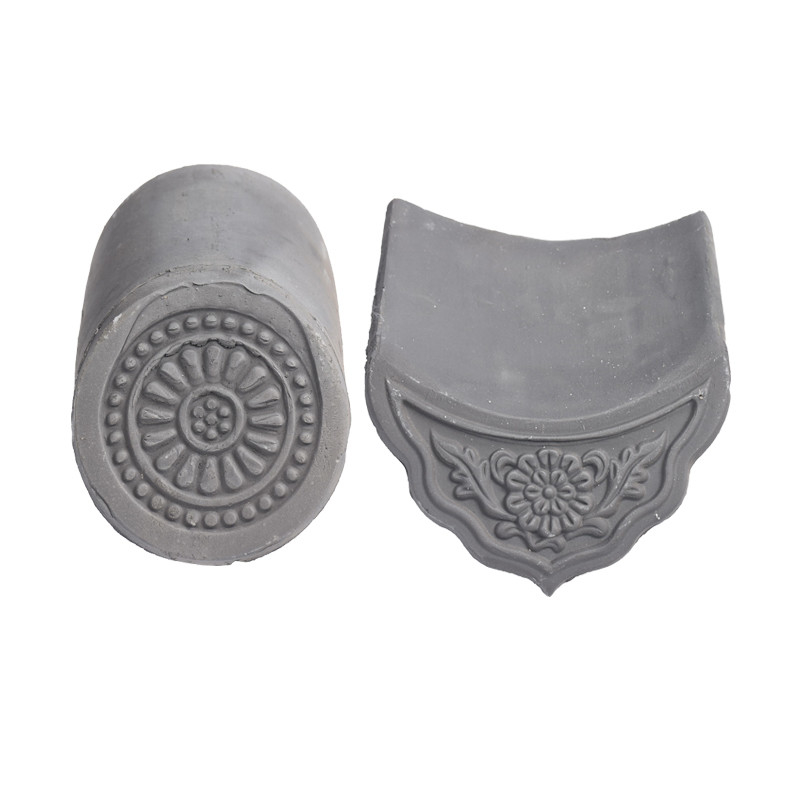 Authentic Traditional Chinese Temple Roof Tiles Premium Grey Clay Timeless Appeal Perfect For Roof Restoration