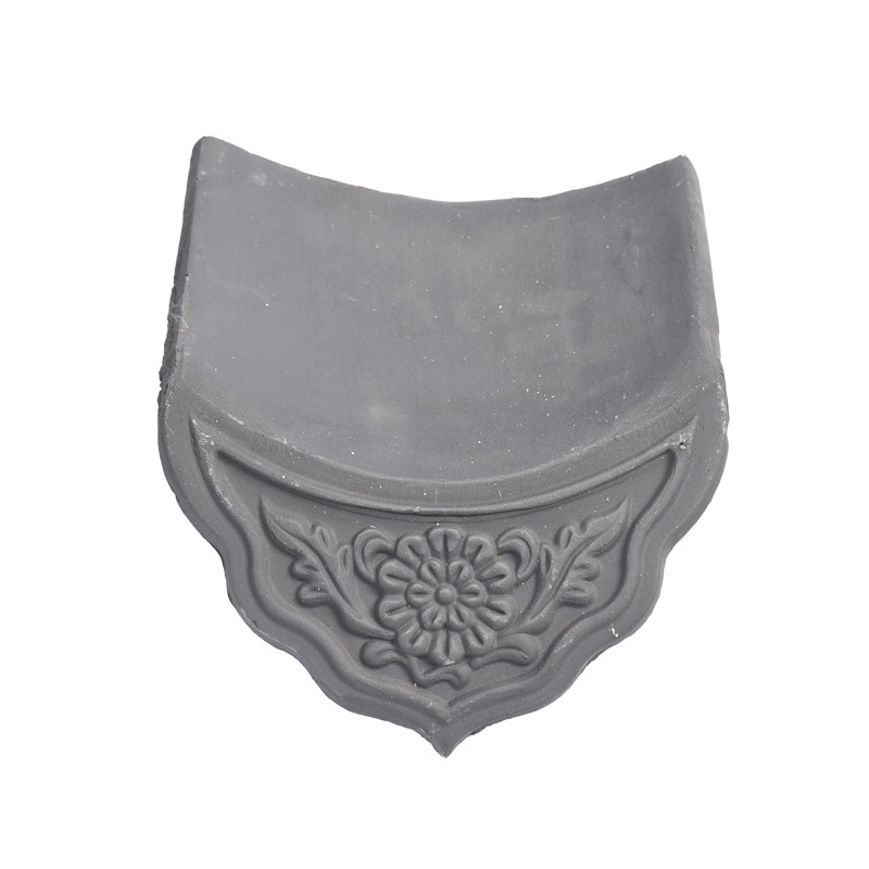 Authentic Traditional Chinese Temple Roof Tiles Premium Grey Clay Timeless Appeal Perfect For Roof Restoration