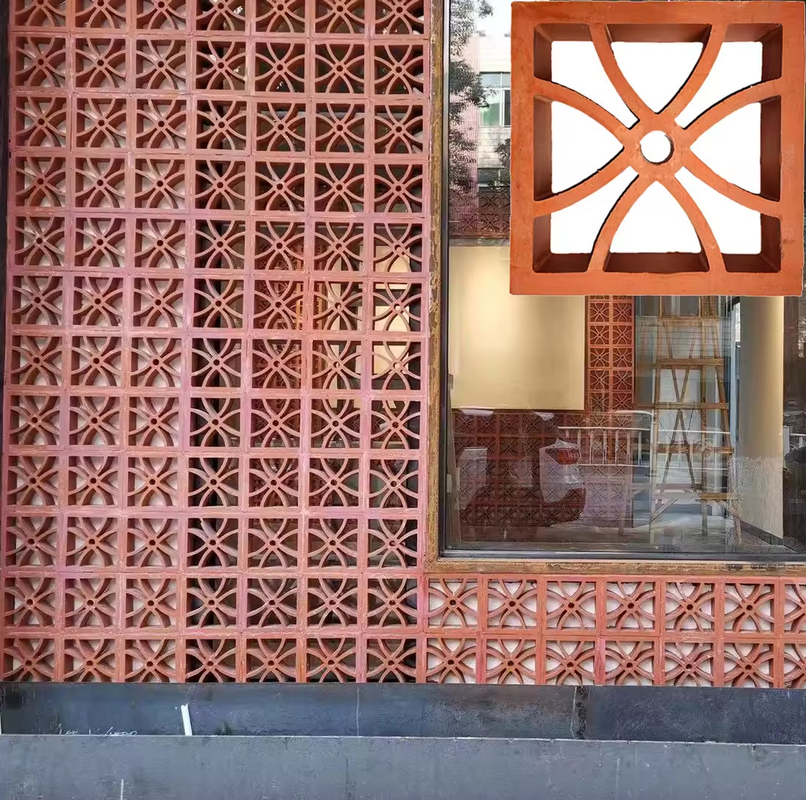 Construction Material Ventilated Block For Wall Decorative Terracotta Brick Hollow