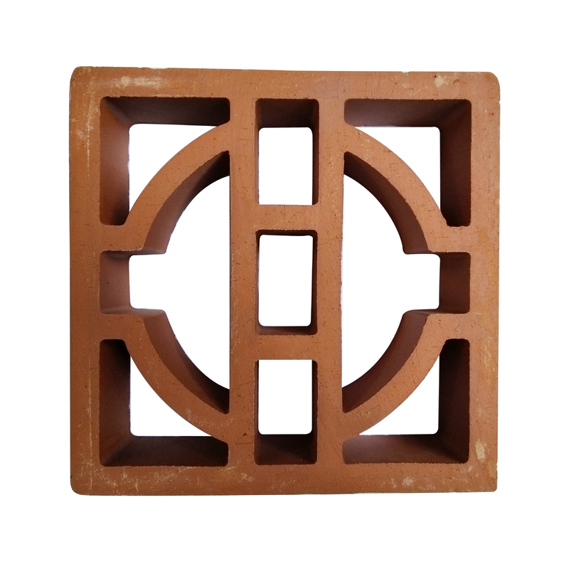 Firebrick Refractory Lightweight Modern Design Courtyard Exterior Hollow Clay Hollow Terracotta Breeze Block