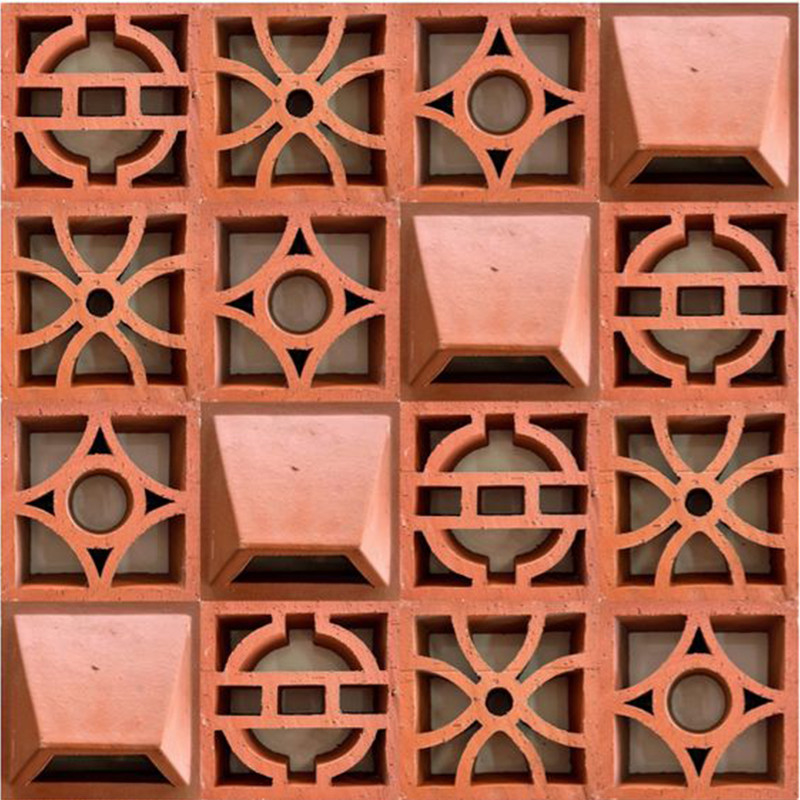 Flower Breeze Block High Quality Building Materials Red Clay Bricks Construction Bricks Fast Delivery
