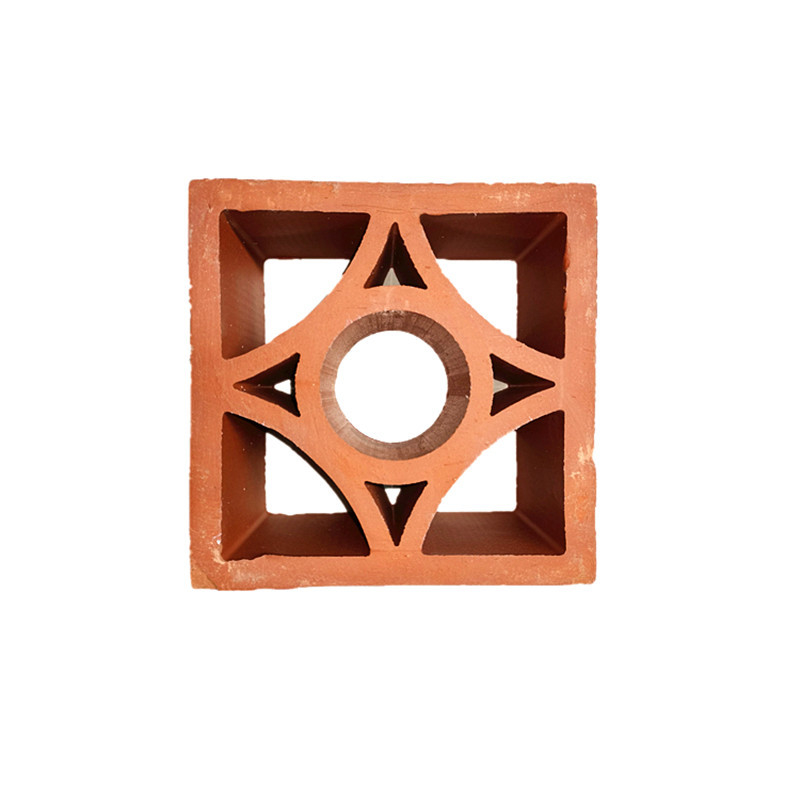 Decorative Building Tile Outdoor Terracotta Screen Artistic Traditional Style Wall Decoration Hollow Red Clay Bricks