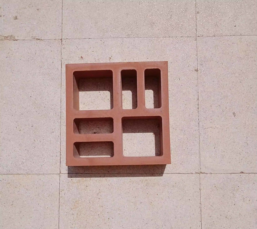 Fence Red Terracotta Bricks Decorative Hollow Wall Tile Clay Breeze Block Clay Ventilation