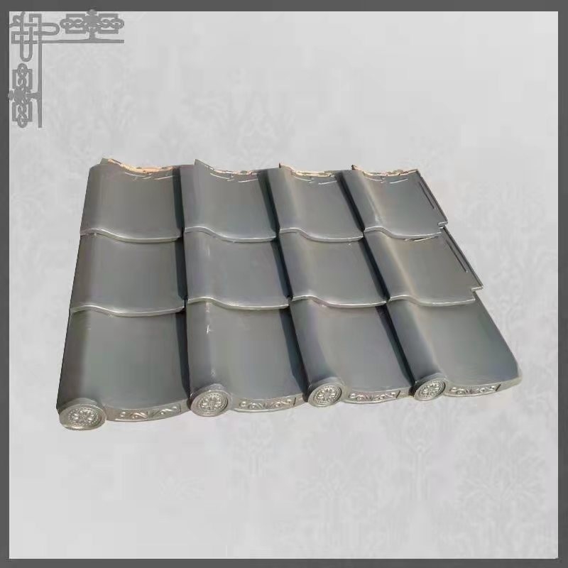 Asian Temple Pavilion Villa Japanese Style Classic Glazed Roofing Antique Traditional Clay Roof Tile