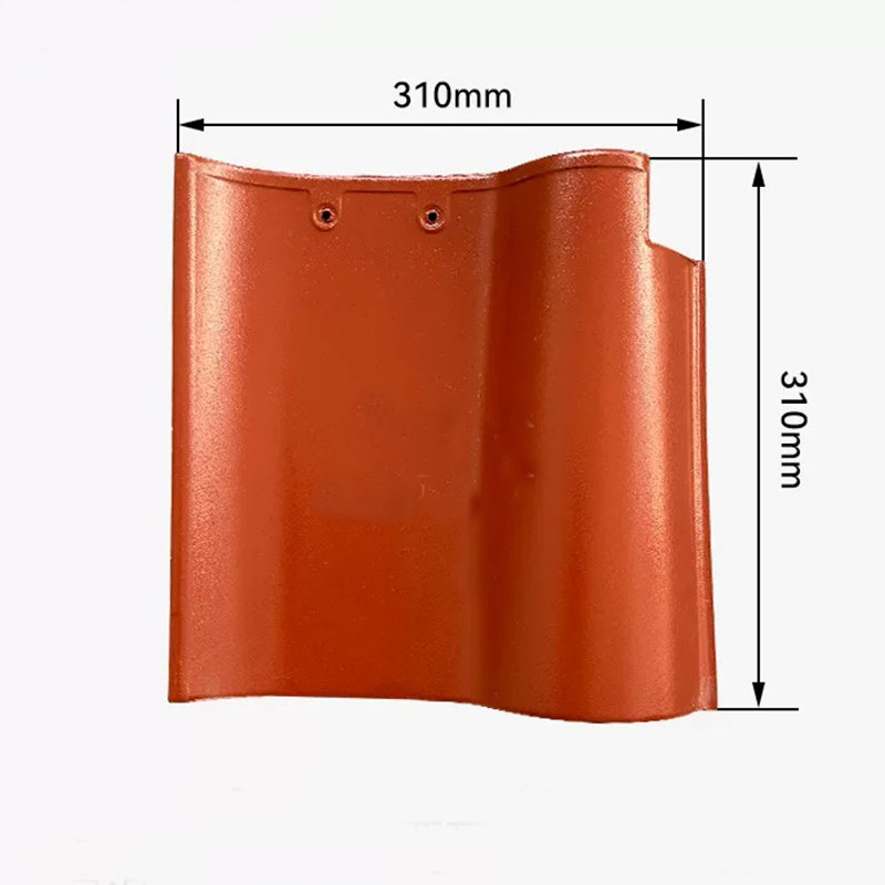 Spanish Ceramic S Shape Roof Tile Terracotta Red Durable Clay Mediterranean Style Ideal For Residential Roofing Project