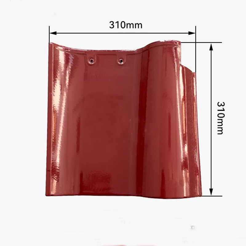 Premium S-Curve Spanish Roof Tile Classic Red High Quality Ceramic Weather Resistant Design Perfect For Traditional Home