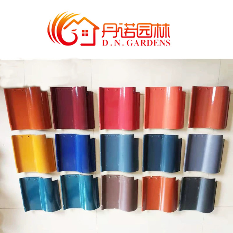 Colorful S-Shaped Spanish Roof Tile Set Variety Of Hues Long-lasting Material Architectural Elegance Enhance Your Roof