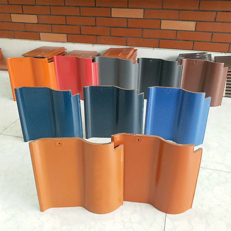 Colorful S-Shaped Spanish Roof Tile Set Variety Of Hues Long-lasting Material Architectural Elegance Enhance Your Roof