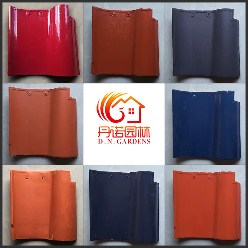 Durable S-Curve Spanish Roof Tile  Rich Color Palette High-grade Clay Enhancing Your Home's Roofing Structure