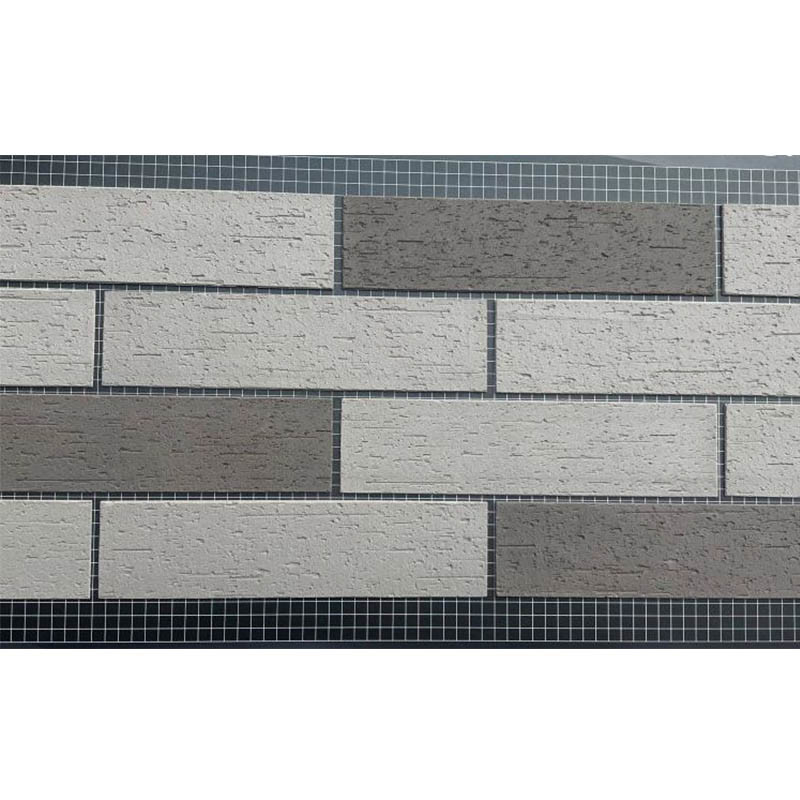 Soft Stone Clay Wall Tile Flexible Stone Column Pillar Mcm Coarse Line Tiles Of Exterior And Interior Wall
