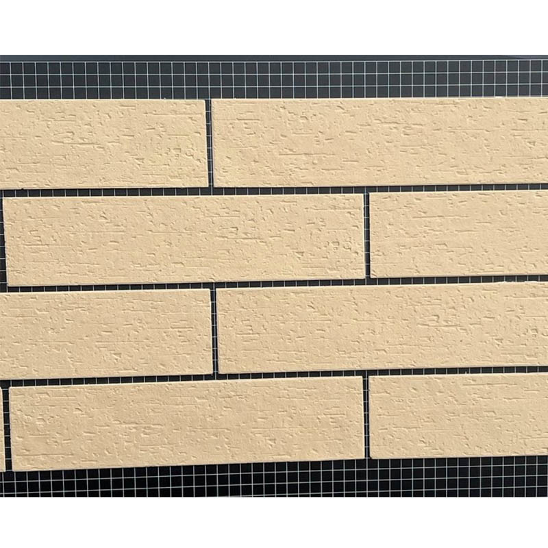 Soft Stone Clay Wall Tile Flexible Stone Column Pillar Mcm Coarse Line Tiles Of Exterior And Interior Wall
