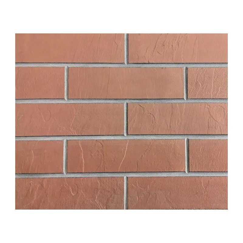 Fast Install Brick Veneer MCM Antique Red Facing Brick Hotel Decorative Exterior Wall Flexible Combined Ceramic Tile