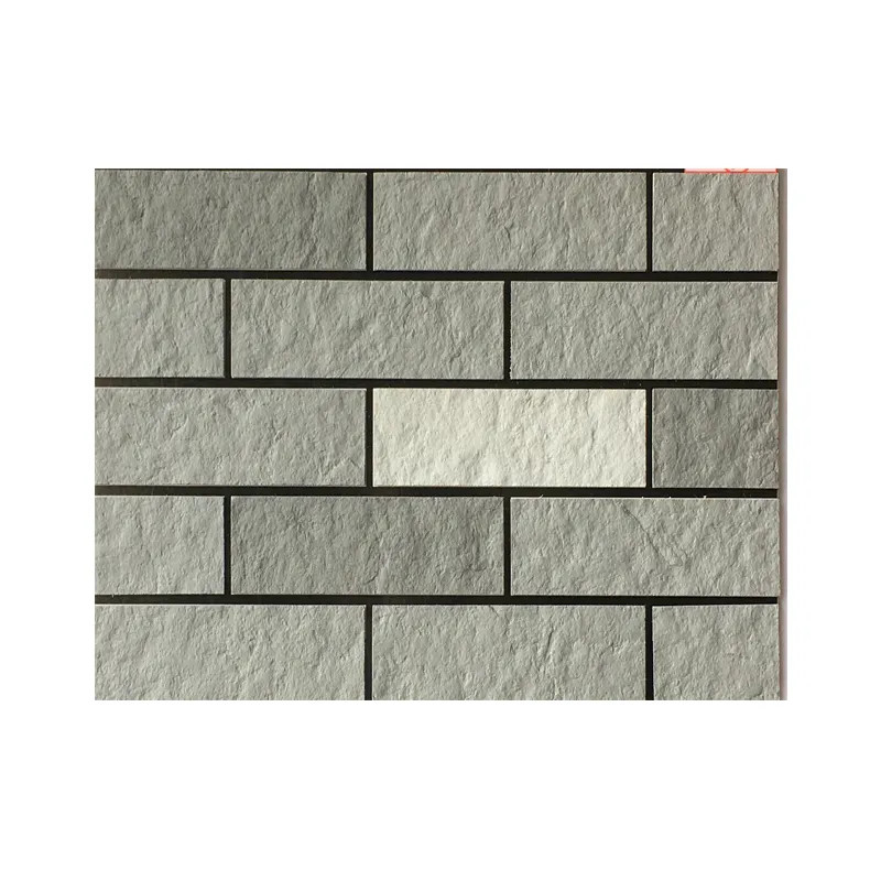 Classic Brown Brick Look Flexible Soft Stone Wall Tile For School Exterior Wall Decoration 3mm Thin Fireproof MCM Stone