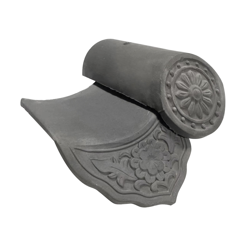 Chinese Grey Clay Temple Roofing Tile Materials Superior Quality For Long Lasting Protection