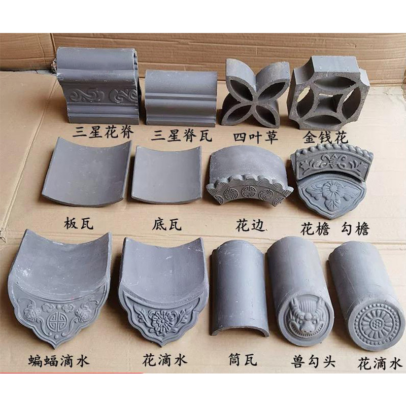 Weatherproof Grey Clay Roof Tiles 180*180mm Classic Appeal with Superior Performance