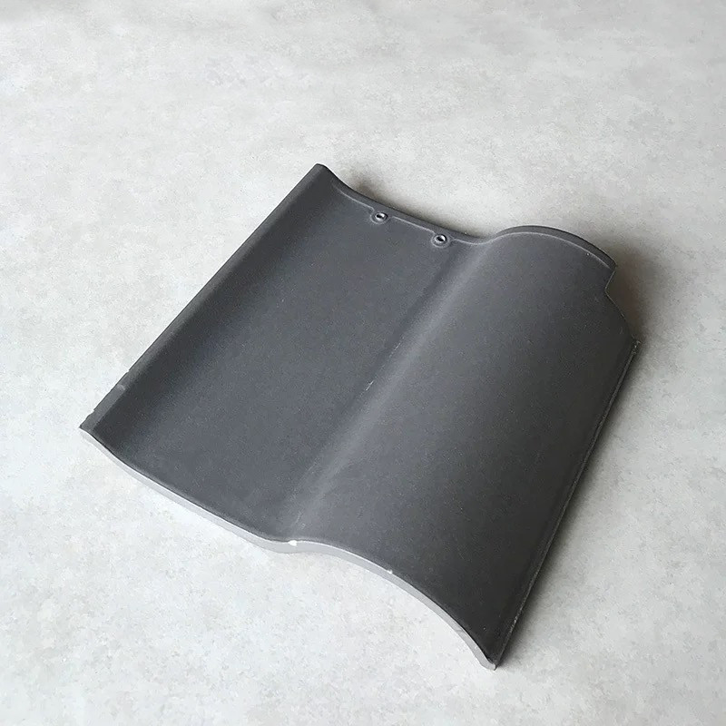 S-shaped Spanish Ceramic Roof Tiles Earth-tone Colors Weatherproof Villa House