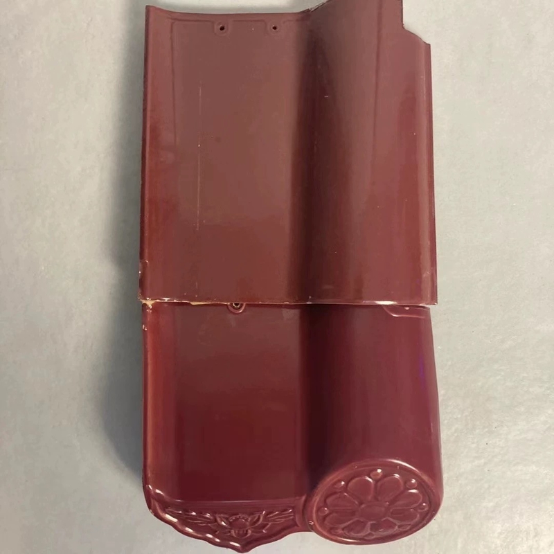 Waterproof Glazed Color Coated Lightweight Spanish Roof Tiles For Ceramic Roman Roof