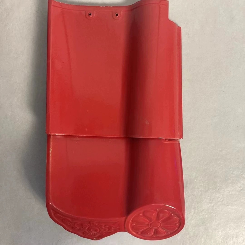 Waterproof Glazed Color Coated Lightweight Spanish Roof Tiles For Ceramic Roman Roof