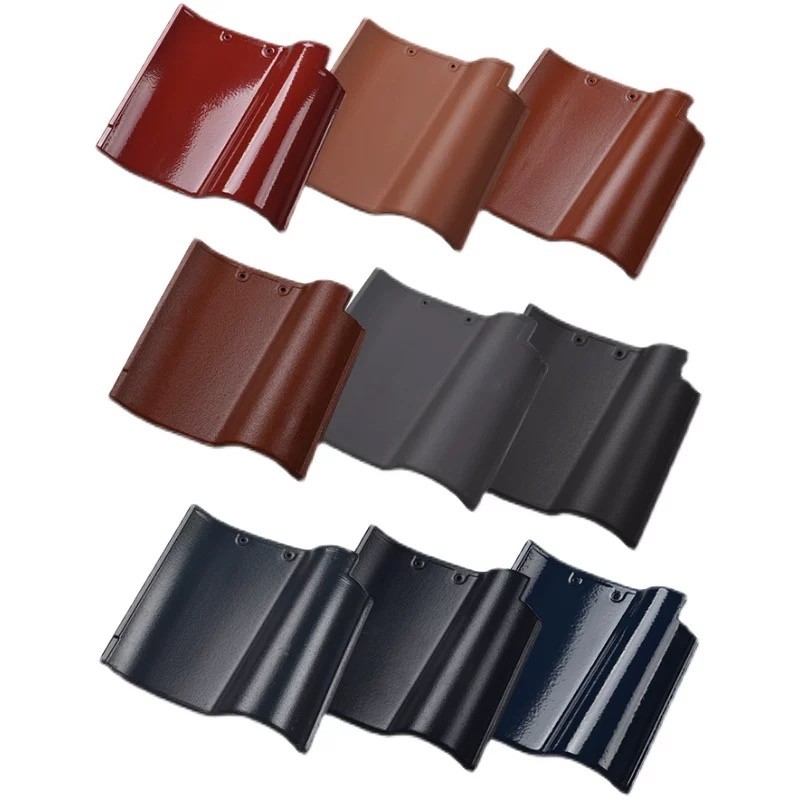 Spanish Ceramic Clay Roofing Tiles Made In China Factory Building Materials Architectural Villa Housetop