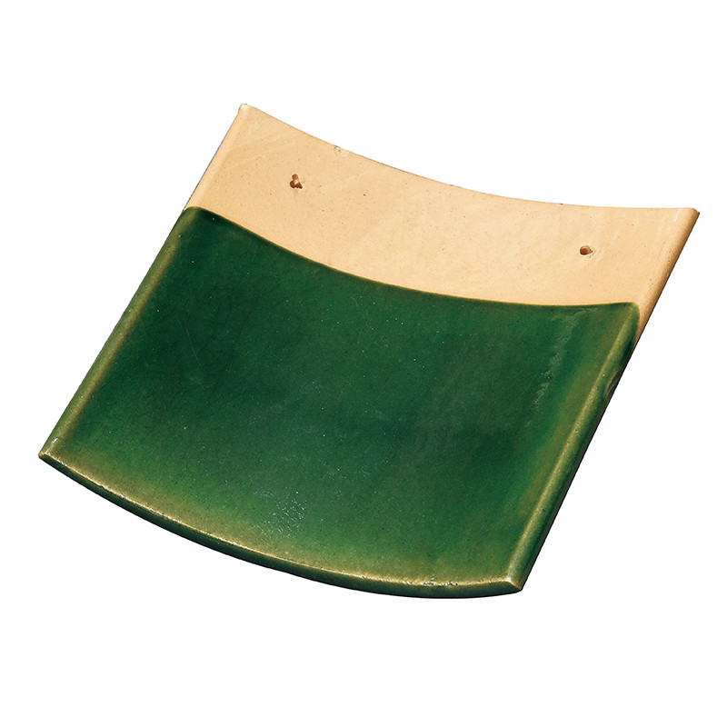 Weather Resistant Chinese Temple Glazed Colored Roof Tile Rustic Finish Historical Conservation