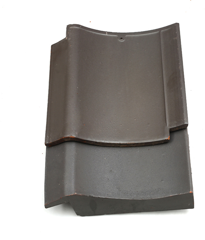 Black Grey Colors Ancient Style Japanese Building Grey Clay Roof Tiles