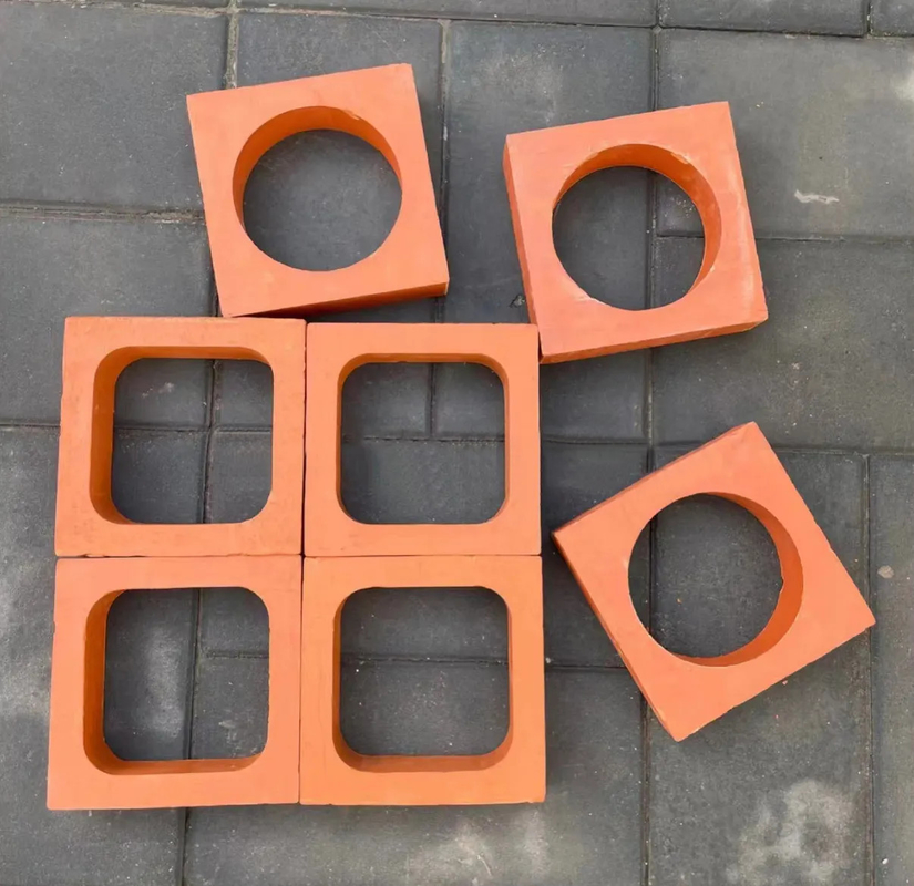 Hollow Brick Facade Exterior Clay Wall Tile 200*200mm Partition Screen Terracotta Breeze Blocks
