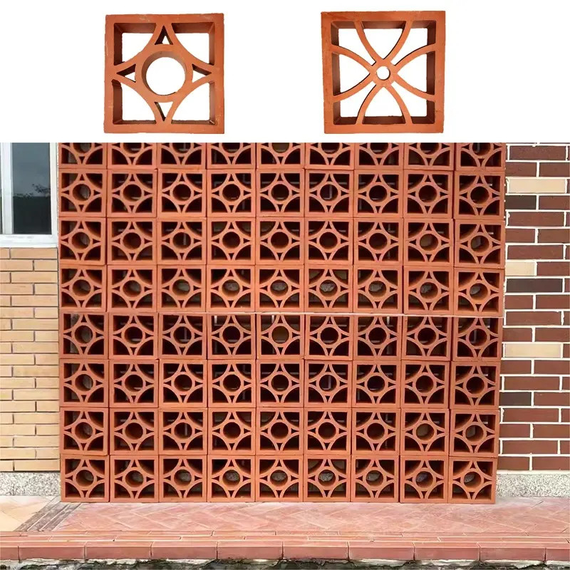 Hotel Exterior Clinker Ceramic Wall Bricks Decorative Terracotta Screen Wall Blocks