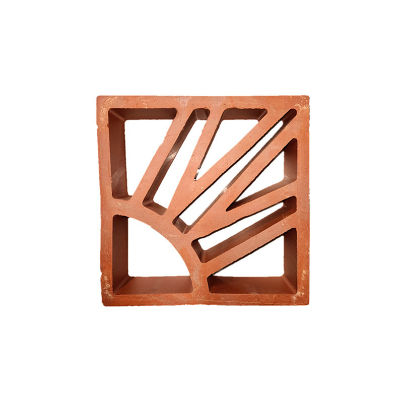 Indoor Outdoor Decoration Breeze Block Ceramic Tiles Clay Red Hollow Wall Bricks
