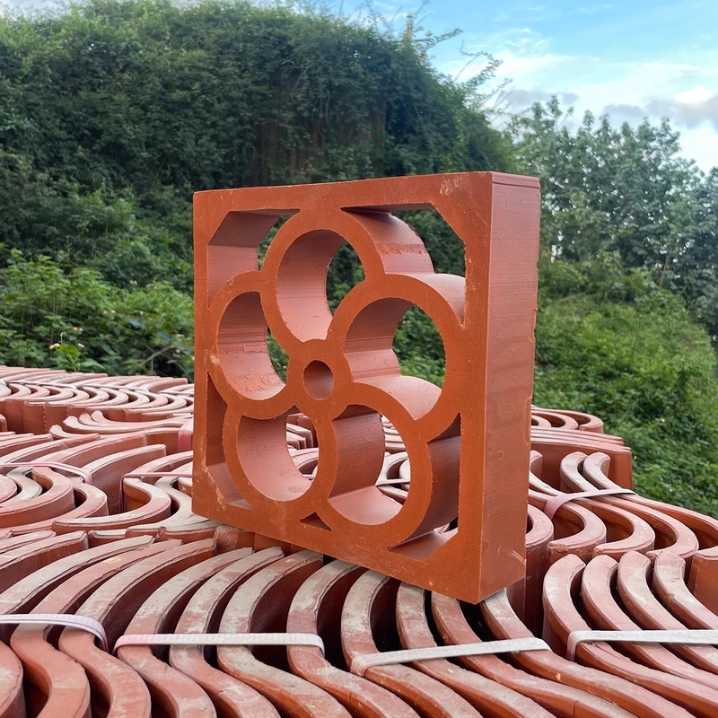Terracotta Jali Breeze Block Decorative Tiles Exterior Wall Building Brick 200*200mm