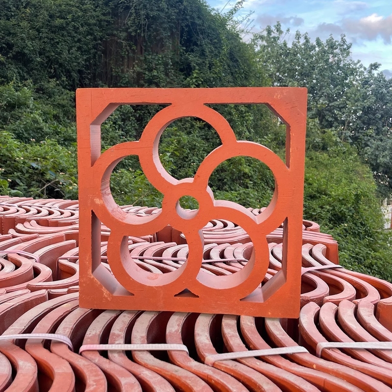 Terracotta Jali Breeze Block Decorative Tiles Exterior Wall Building Brick 200*200mm