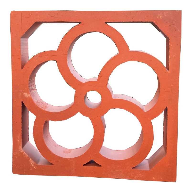 Terracotta Jali Breeze Block Decorative Tiles Exterior Wall Building Brick 200*200mm