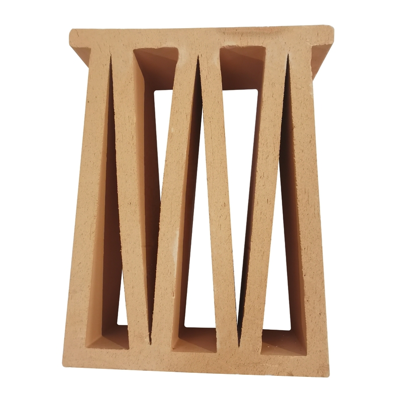 Matt Surface Terracotta Breeze Blocks Panels For M-Shaped Yellow Clay Bricks And Wind Screen Tiles