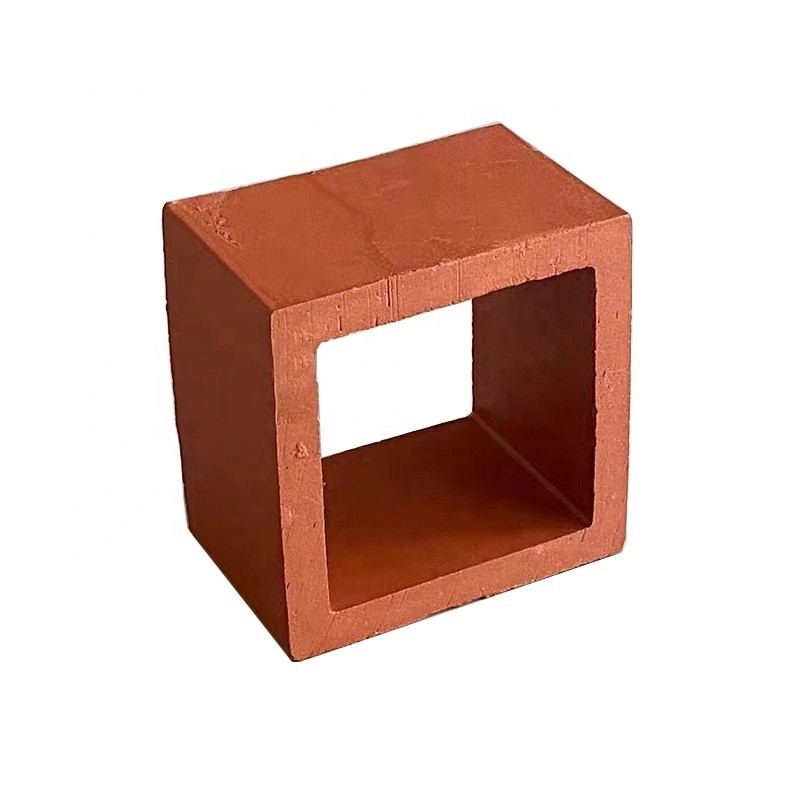 Terracotta Wall Breeze Blocks Heat Insulation 800 Centigrade Red Brick School Building Decoration Material