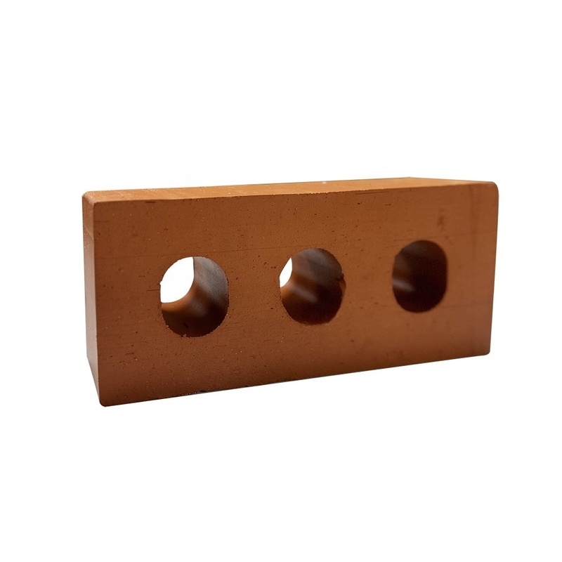 800 Centigrade Heat Insulation Terracotta House Build Block Decorative Material Rectangle Hollow Perforated Brick Outside