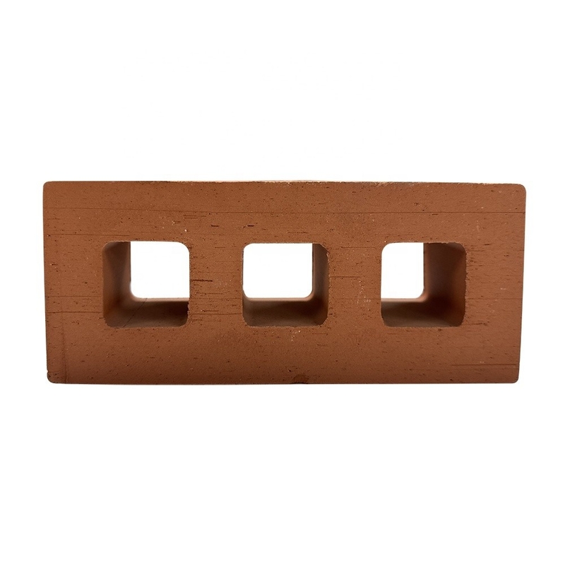 800 Centigrade Heat Insulation Terracotta House Build Block Decorative Material Rectangle Hollow Perforated Brick Outside