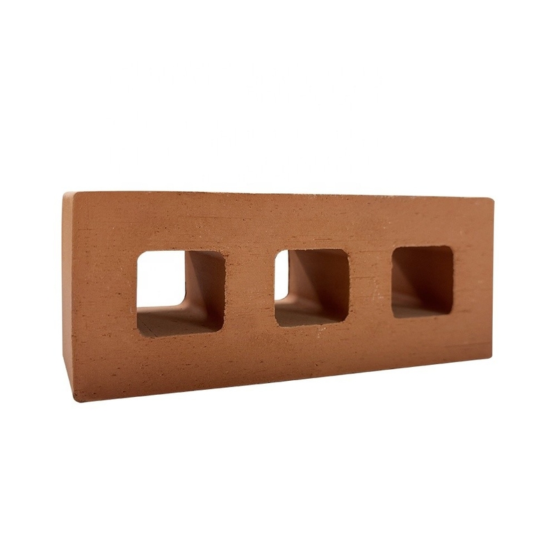 800 Centigrade Heat Insulation Terracotta House Build Block Decorative Material Rectangle Hollow Perforated Brick Outside