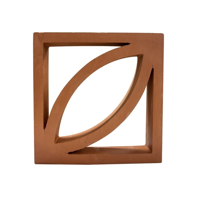 7% Absorption Terracotta Facade Panel Breezeway Tile in Classical Design for Decorative Garden Brick Decoration