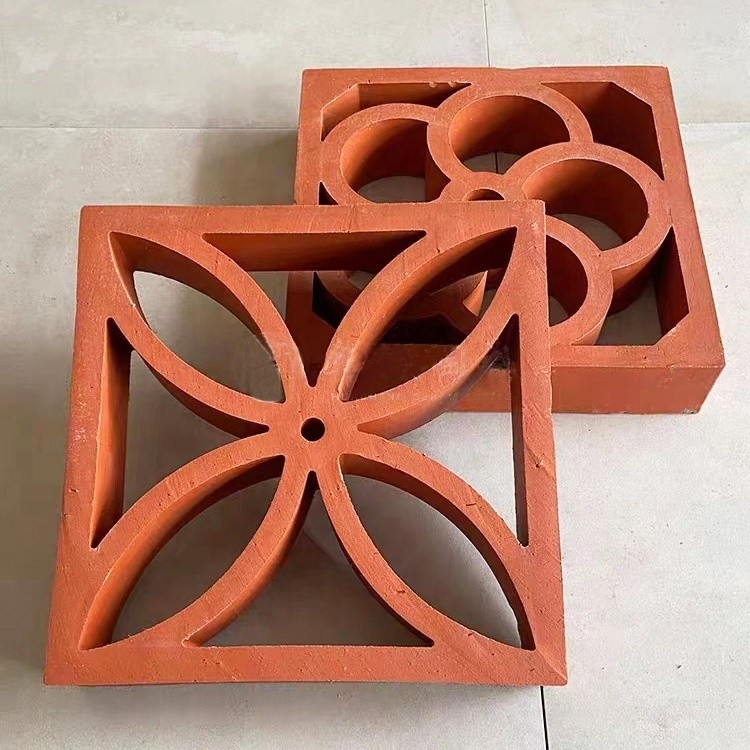 800 Centigrade Heat Insulation Red Fire Clay Veneer Bricks for Classical Exterior Wall Design Classical Design Style