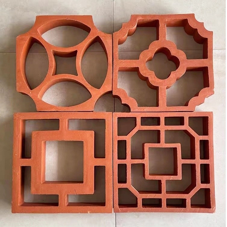 800 Centigrade Heat Insulation Red Fire Clay Veneer Bricks for Classical Exterior Wall Design Classical Design Style