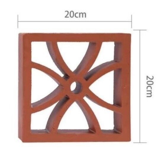 800 Centigrade Heat Insulation Hollow Perforated Clay Bricks for Garden Wall Decorative Construction