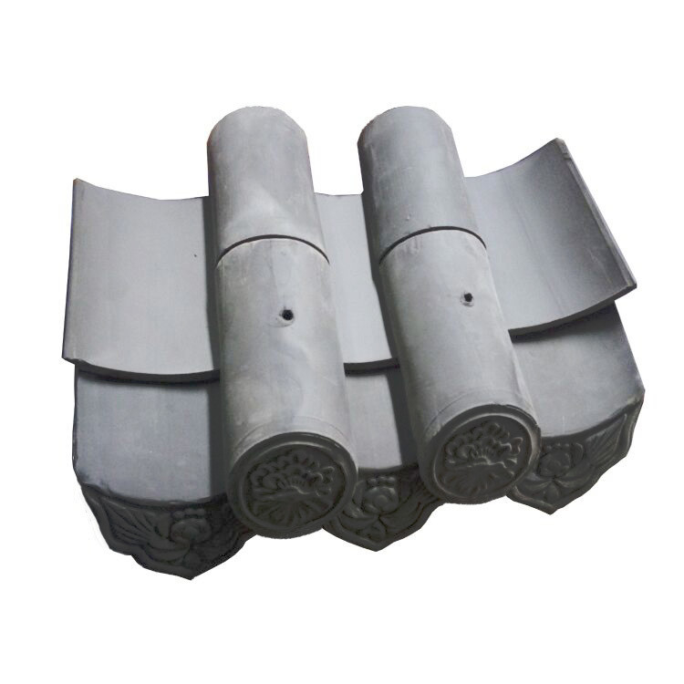 Traditional Chinese Temple Clay Roofing Tiles and Accessories 6% Water Absorption for Traditional Building Material Needs