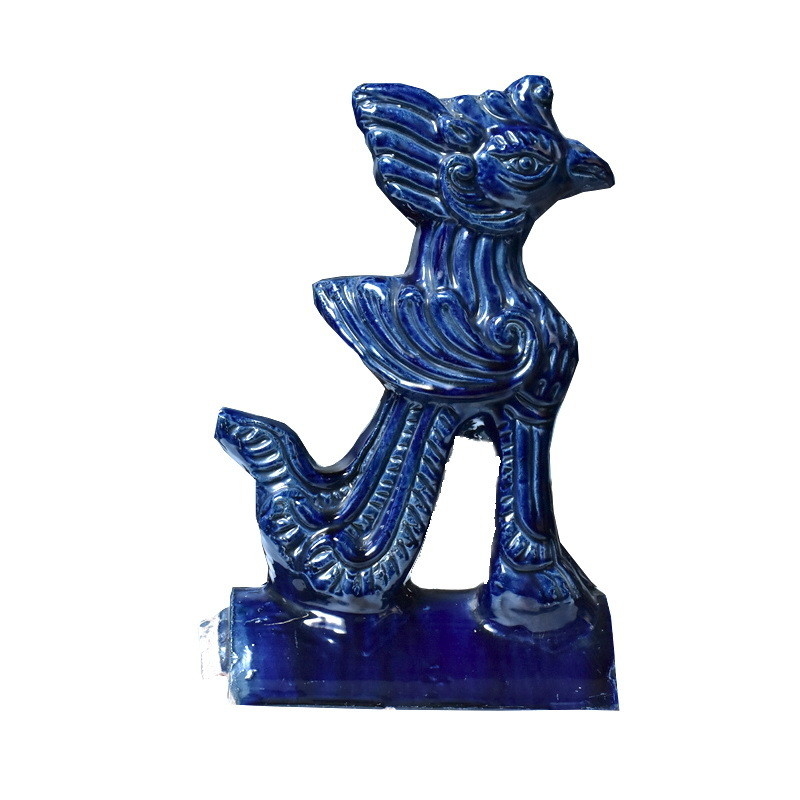 Chinese Design Style Direct Supply of Cobalt Blue Ceramic Roofing Tiles with Traditional Chinese Pagoda Roof Design