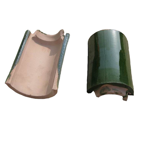 Dark Green Asian Style Roof Tiles Perfect for Antique Building Materials in Garden Buildings