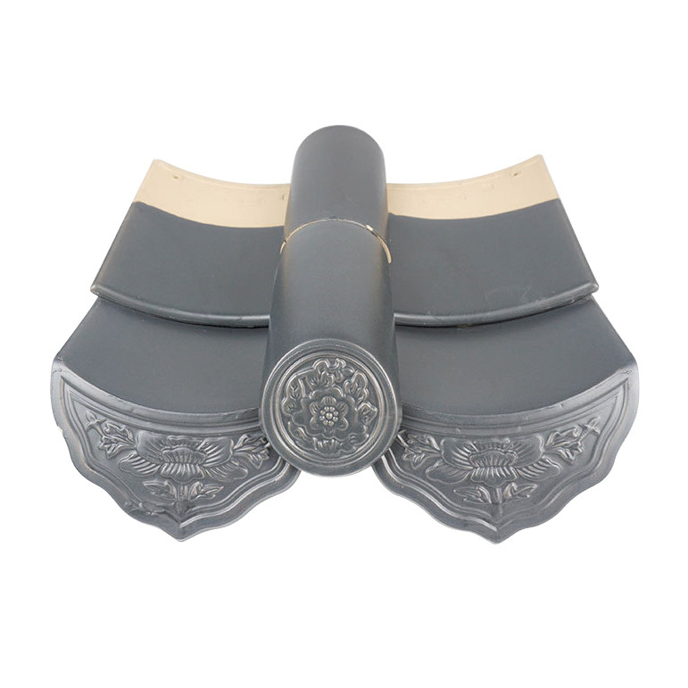 One sqm quantity 80 pcs Chinese Traditional Style Grey Matte Finish Clay Roof Tiles Long-Lasting for Your Dream House