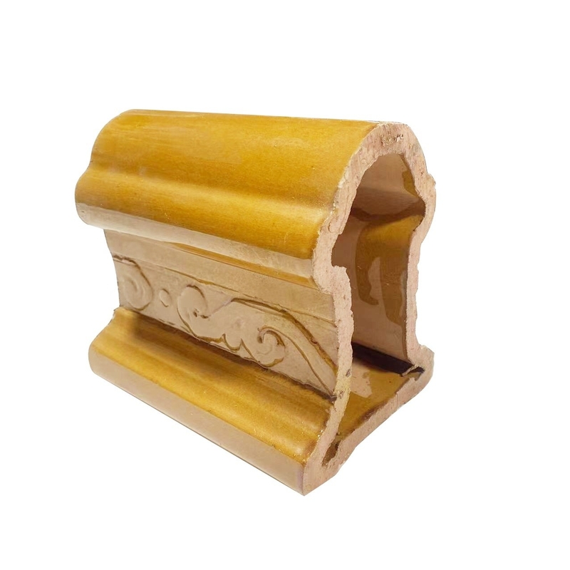 Handmade and Sintered Japanese Buddhist Temple Roof Traditional Chinese Ceramic Tiles with 1500N Compressive Strength